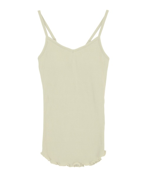 titivate(ティティベイト)の「ブラカップ付きリブキャミソール(キャミソール・レディース・ライトベージュ/ブラウン系その他/ブラウン/チャコール/ブラック/ライトグリーン・S/M)」の7枚目の写真