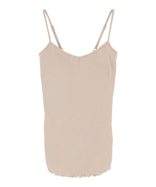 titivate(ティティベイト)の「ブラカップ付きリブキャミソール(キャミソール・レディース・ライトベージュ/ブラウン系その他/ブラウン/チャコール/ブラック/ライトグリーン・S/M)」の8枚目の写真