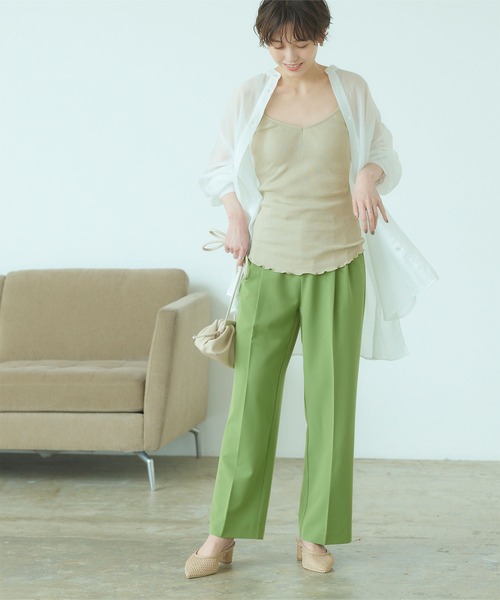 titivate(ティティベイト)の「ブラカップ付きリブキャミソール(キャミソール・レディース・ライトベージュ/ブラウン系その他/ブラウン/チャコール/ブラック/ライトグリーン・S/M)」の15枚目の写真