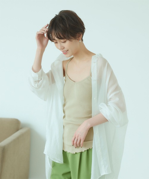 titivate(ティティベイト)の「ブラカップ付きリブキャミソール(キャミソール・レディース・ライトベージュ/ブラウン系その他/ブラウン/チャコール/ブラック/ライトグリーン・S/M)」の16枚目の写真