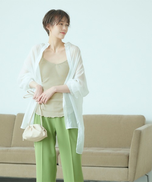 titivate(ティティベイト)の「ブラカップ付きリブキャミソール(キャミソール・レディース・ライトベージュ/ブラウン系その他/ブラウン/チャコール/ブラック/ライトグリーン・S/M)」の17枚目の写真