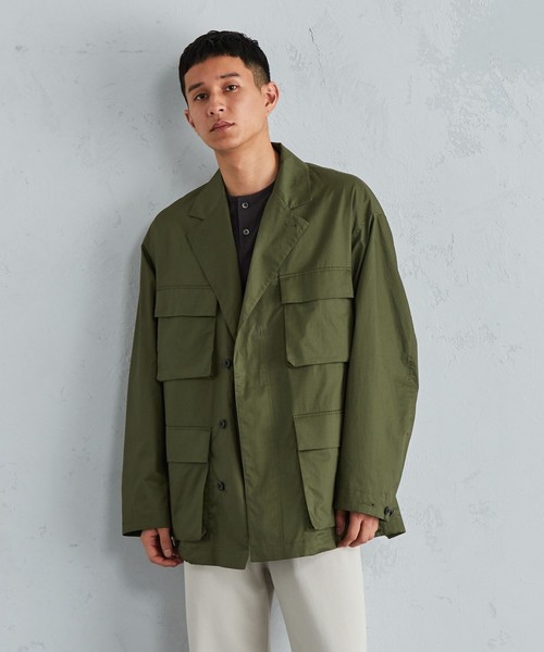Sig FREAK'S STORE(シグフリークスストア)の「Sig FREAK'S STORE/シグ 6Pocket Fatigue Jacket/6ポケット ファティーグジャケット(ブルゾン)」|オリーブ