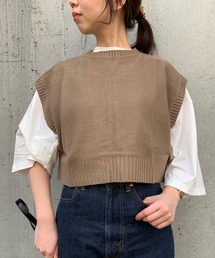 STYLEBLOCK | バルキー鹿の子編みショートトップス(ニット/セーター)