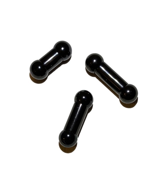MORPH(モルフ)の「MORPH モルフ バーベルボディーピアス 2ゲージ 8mm~14mm(ピアス(片耳用)・メンズ・ブラック・8/10/12/14)」の2枚目の写真