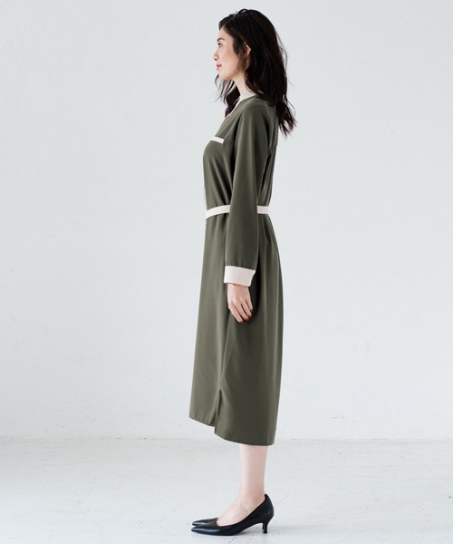 LOUNGEDRESS（ラウンジドレス）の「配色パイピングワンピース