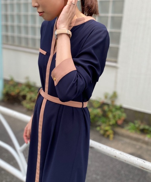 LOUNGEDRESS（ラウンジドレス）の「配色パイピングワンピース