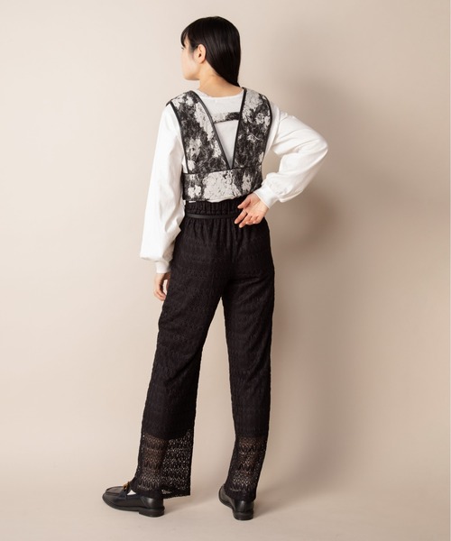 Mysa&Liina（ミーサリーナ）の「パイピングジャガードビスチェ（その他トップス・レディース・ブラック/レッド・M）」の9枚目の写真