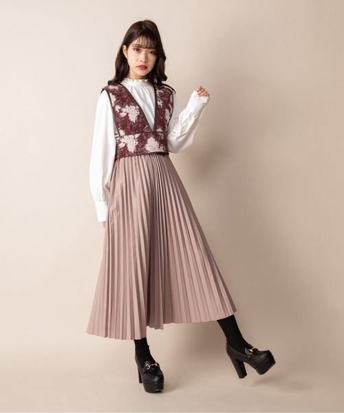 Mysa&Liina（ミーサリーナ）の「パイピングジャガードビスチェ（その他トップス・レディース・ブラック/レッド・M）」の16枚目の写真