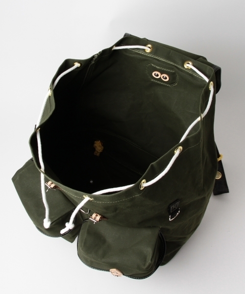fennica(フェニカ)の「村本テント×fennica / 山菜リュック(バックパック/リュック・メンズ・オリーブ・ONE SIZE)」の11枚目の写真