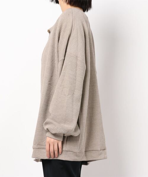 reca（レカ）の「3WAYリブルーズカーディガン（カーディガン/ボレロ・レディース・ブラック/ベージュ/クリーム・FREE）」の6枚目の写真