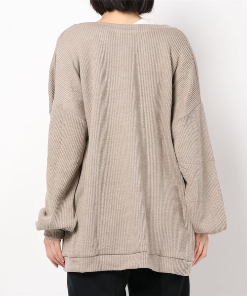 reca（レカ）の「3WAYリブルーズカーディガン（カーディガン/ボレロ・レディース・ブラック/ベージュ/クリーム・FREE）」の7枚目の写真