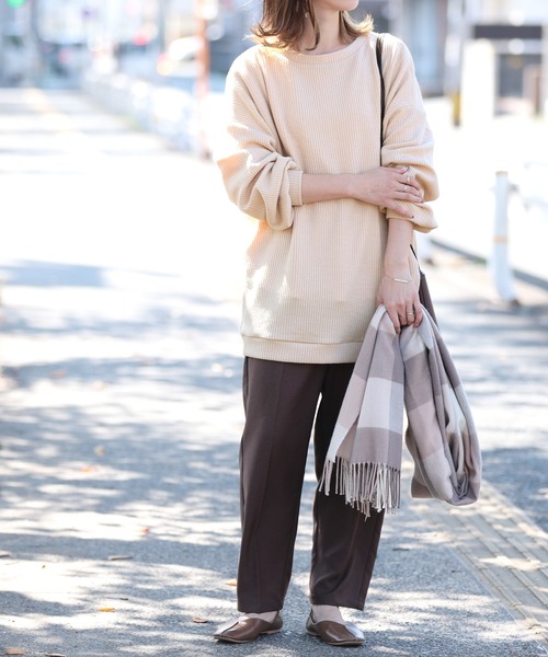 reca（レカ）の「3WAYリブルーズカーディガン（カーディガン/ボレロ・レディース・ブラック/ベージュ/クリーム・FREE）」の14枚目の写真