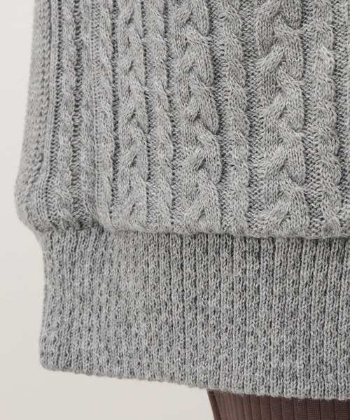 NAVY(ネイビー)の「裏ボアニットパーカー(パーカー・レディース・ネイビー/ブラウン/グレー・フリー)」の13枚目の写真