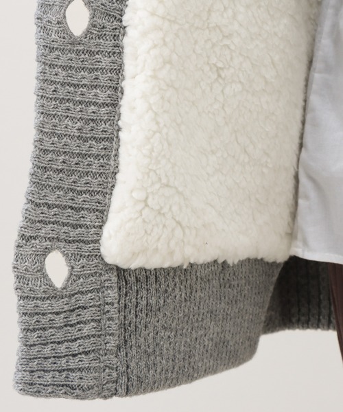 NAVY(ネイビー)の「裏ボアニットパーカー(パーカー・レディース・ネイビー/ブラウン/グレー・フリー)」の17枚目の写真