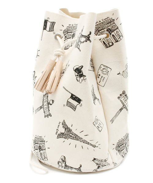UNITED ARROWS(ユナイテッドアローズ)の「<TEMBEA(テンベア)>巾着ポーチ【パリ柄】(ポーチ・レディース・その他1・フリー)」の5枚目の写真