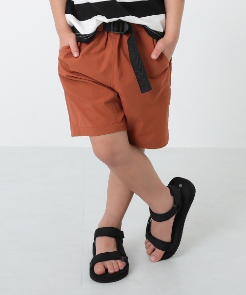 devirock（デビロック）の「速乾ナイロンハーフパンツ（その他パンツ・キッズ・グリーン系その他/その他2/その他1/バイオレット/パープル系その他/ブラック/テラコッタ・140cm/130cm/120cm/150cm/160cm/110cm/100cm）」の2枚目の写真