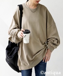 antiqua | プルオーバー 風合い良く、絶妙カラーで映える。(スウェット)