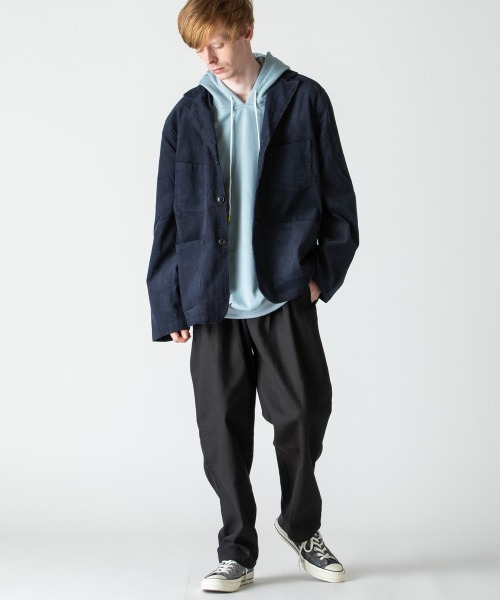 rehacer（レアセル）の「rehacer : Loose Corduroy Tailored Jacket / ルーズコーデュロイ テイラード ジャケット（テーラードジャケット・メンズ・ネイビー/グリーン・MEDIUM/LARGE/X-LARGE）」の6枚目の写真