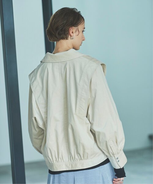 EMMA LIMBER（エマリンバー）の「Corduroy Military Jacket（ミリタリージャケット・レディース・カーキ/キナリ・FREE）」の11枚目の写真