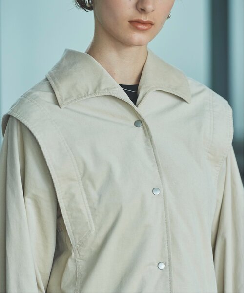EMMA LIMBER（エマリンバー）の「Corduroy Military Jacket（ミリタリージャケット・レディース・カーキ/キナリ・FREE）」の18枚目の写真