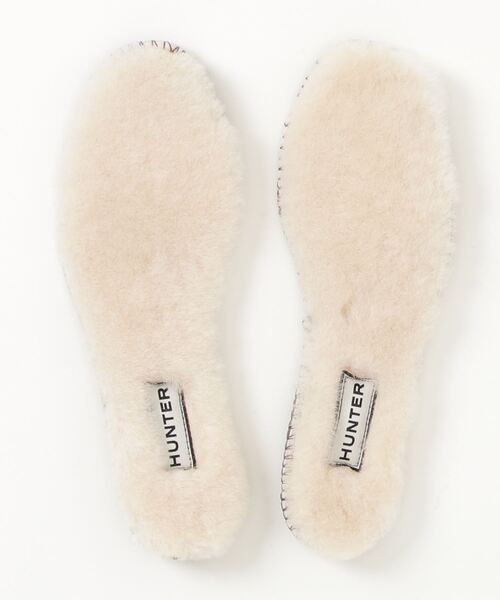 HUNTER（ハンター）の「HUNTER LUXURY SHEARLING INS ラグジュアリーシアリングインソール エコファー（インソール/シューズクッション・メンズ・ブラック/ナチュラル・22cm/23cm/24cm/26cm/27cm/28cm/25cm）」の2枚目の写真