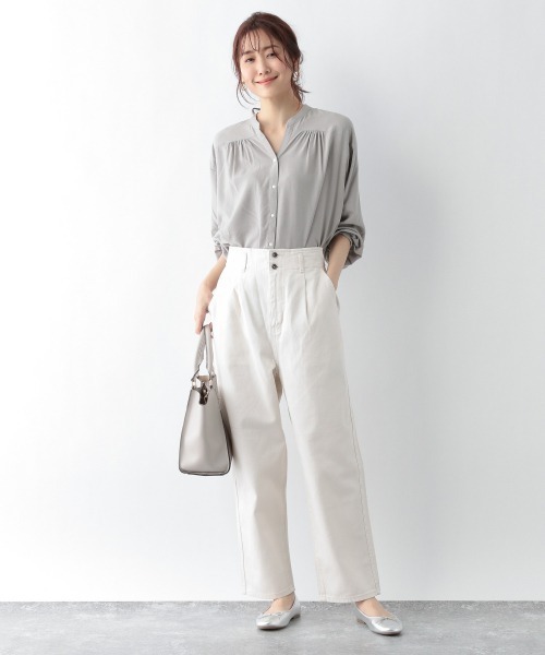 セール】さらさらリラックスブラウス長袖/924439（シャツ/ブラウス