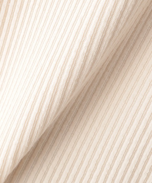 LEPSIM(レプシィム)の「フカスリットリブプルオーバー 932991(Tシャツ/カットソー・レディース・オレンジ/ネイビー/アイボリー・FREE)」の14枚目の写真