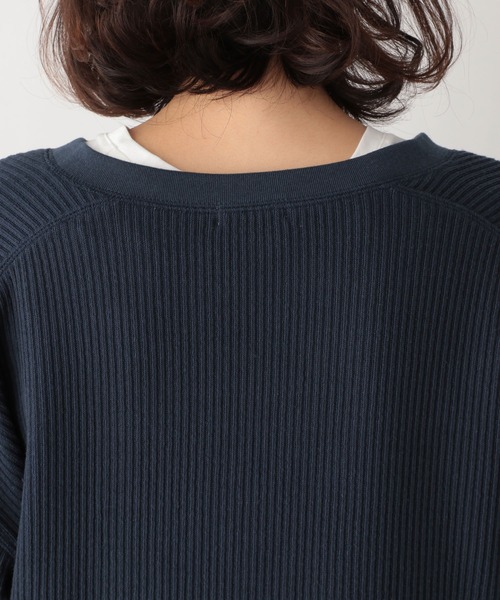 LEPSIM(レプシィム)の「フカスリットリブプルオーバー 932991(Tシャツ/カットソー・レディース・オレンジ/ネイビー/アイボリー・FREE)」の13枚目の写真