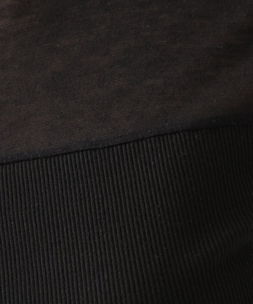 ROCKET x LUNCH（ロケットアンドランチ）の「ROCKET×LUNCH／シアー切り替えタートルネックＴ　2928998（Tシャツ/カットソー・レディース・ブラック/パープル・SMALL）」の17枚目の写真