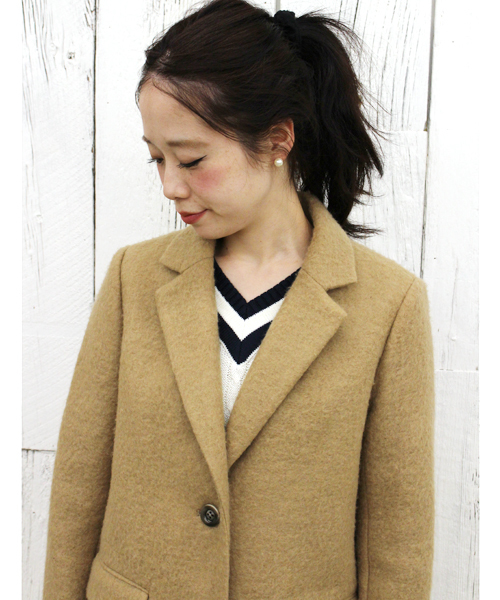 Chico（チコ）の「ロングチェスターコート（チェスターコート・レディース・グレー/ベージュ/ネイビー・FREE）」の11枚目の写真