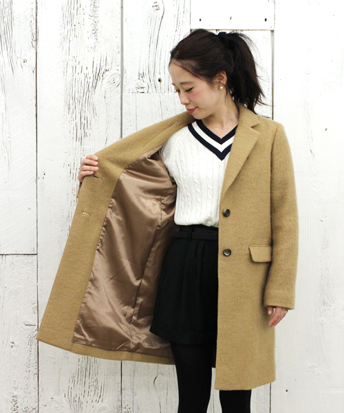 Chico（チコ）の「ロングチェスターコート（チェスターコート・レディース・グレー/ベージュ/ネイビー・FREE）」の14枚目の写真