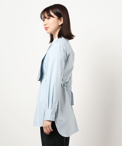 RIM.ARK Pin tuck apron SH ライトブルー RIM.ARK（リムアーク）の「Pin tuck apron SH（シャツ/ブラウス