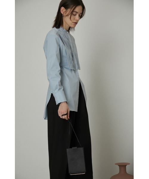 RIM.ARK Pin tuck apron SH ライトブルー RIM.ARK（リムアーク）の「Pin tuck apron SH（シャツ/ブラウス