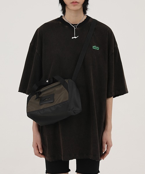 MASONPRINCE（メイソンプリンス）の「【MASONPRINCE】MSPE green sticker frayed edge T-shirt DT2173（Tシャツ/カットソー・メンズ・ホワイト/グレー/ブルー/ブラック/レッド/グリーン・L/M/S/XL）」の22枚目の写真