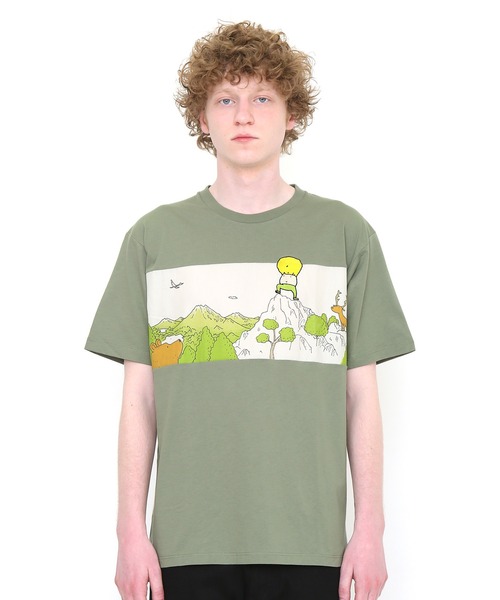 ずっとこのまま ヨシタケシンスケ コラボtシャツ ライトグリーン Tシャツ カットソー Design Tshirts Store Graniph デザイン ティーシャツ ストア グラニフ のファッション通販 Zozotown