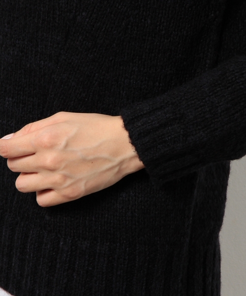 coen（コーエン）の「バルキーアイレットクルーネックニット（ニット/セーター・レディース・ベージュ/ネイビー/ワイン・MEDIUM/LARGE）」の8枚目の写真