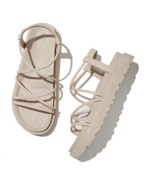 SPINNS（スピンズ）の「細紐スポーツサンダル（サンダル・レディース・ブラック/ベージュ・M/L/S）」の11枚目の写真