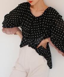 one after another NICE CLAUP | ラッフルフリル羽織りブラウス(シャツ/ブラウス)