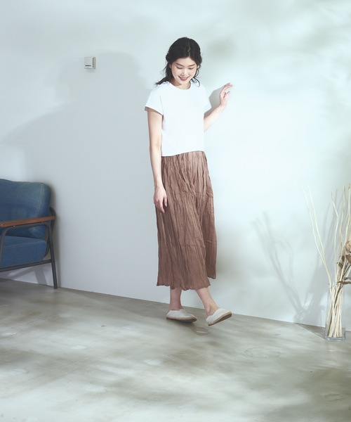 fort point（フォーポイント）の「【C-FORT POINT】インド綿　無地ワイドパンツ　パンツスカート（その他パンツ・レディース・ターコイズブルー/ネイビー/ベージュ/ブラック/ライトブルー/ブラウン/カーキ/パープル・FREE）」の22枚目の写真