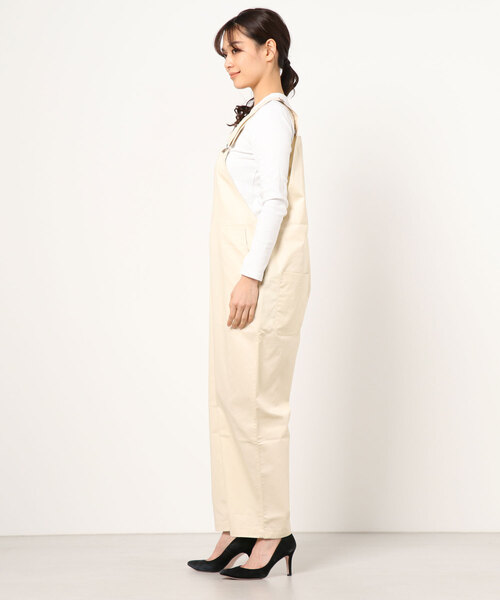 make a ray!（メイク ア レイ！）の「ルーズシルエット オーバーオール/サロペット（サロペット/オーバーオール・レディース・ブラック/カーキ/キナリ・S/M/L）」の4枚目の写真