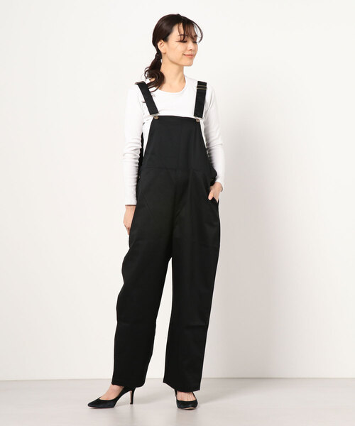 make a ray!（メイク ア レイ！）の「ルーズシルエット オーバーオール/サロペット（サロペット/オーバーオール・レディース・ブラック/カーキ/キナリ・S/M/L）」の7枚目の写真