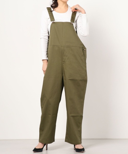 make a ray!（メイク ア レイ！）の「ルーズシルエット オーバーオール/サロペット（サロペット/オーバーオール・レディース・ブラック/カーキ/キナリ・S/M/L）」の10枚目の写真