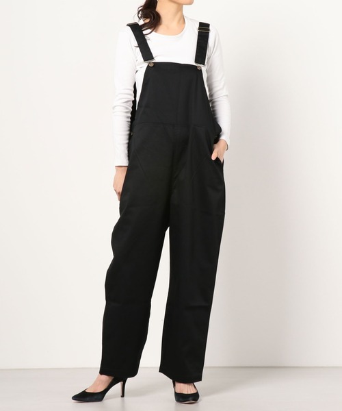 make a ray!（メイク ア レイ！）の「ルーズシルエット オーバーオール/サロペット（サロペット/オーバーオール・レディース・ブラック/カーキ/キナリ・S/M/L）」の11枚目の写真