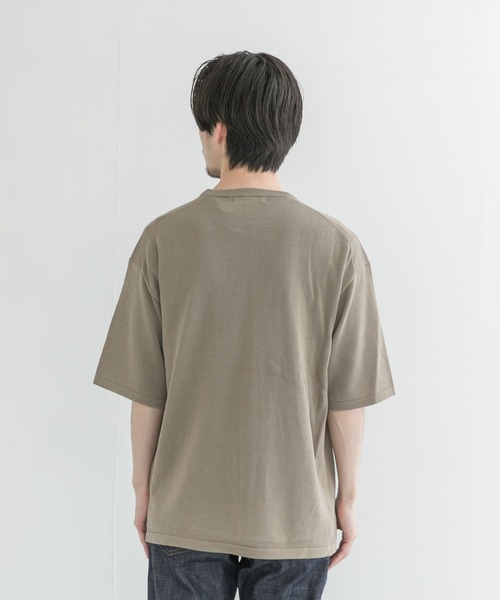 URBAN RESEARCH（アーバンリサーチ）の「ハンドウォッシャブルニットTシャツ（ニット/セーター・メンズ・ブラウン系その他/ベージュ系その他/チャコールグレー・MEDIUM/LARGE）」の11枚目の写真