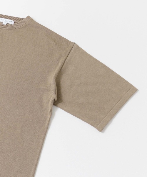 URBAN RESEARCH（アーバンリサーチ）の「ハンドウォッシャブルニットTシャツ（ニット/セーター・メンズ・ブラウン系その他/ベージュ系その他/チャコールグレー・MEDIUM/LARGE）」の10枚目の写真