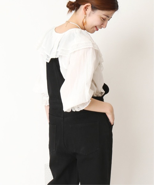 Simplicite（サンプリシテ）の「オーバーオール デニムパンツ◆（サロペット/オーバーオール・レディース・ブルー/ブラック/ホワイト・FREE）」の4枚目の写真