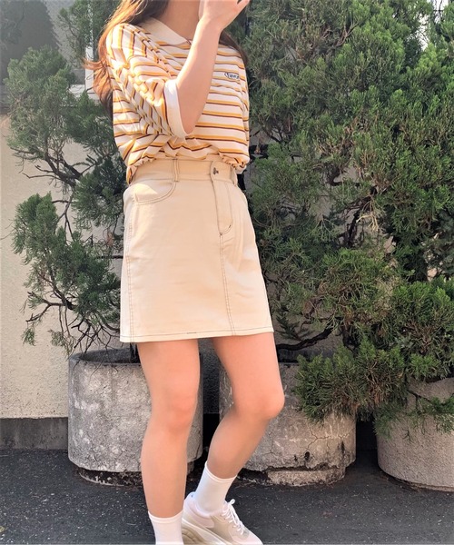 WEGO(ウィゴー)の「WEGO/ワンポイント刺繍ポロシャツ(ポロシャツ・レディース・ダークグリーン/ベージュ/ブルー系その他5/イエロー系その他6・FREE)」の21枚目の写真