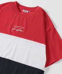 FILA（フィラ）の「【FILA/フィラ】ビッグシルエット 筆記体ロゴ 半袖Tシャツ（Tシャツ/カットソー・メンズ）」