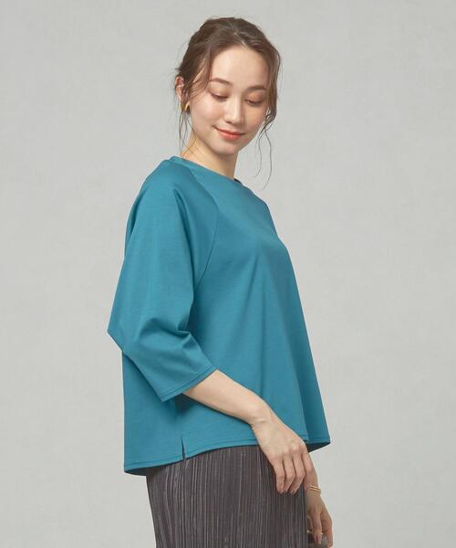 closet story（クローゼットストーリー）の「＜closet story＞CSC ドルマンスリーブ TEE カットソー（Tシャツ/カットソー・レディース・ブラック/オフホワイト/ケリー・FREE）」の3枚目の写真