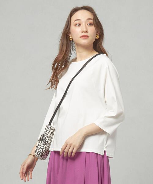 closet story（クローゼットストーリー）の「＜closet story＞CSC ドルマンスリーブ TEE カットソー（Tシャツ/カットソー・レディース・ブラック/オフホワイト/ケリー・FREE）」の2枚目の写真